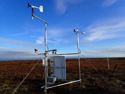 Photo of weather station