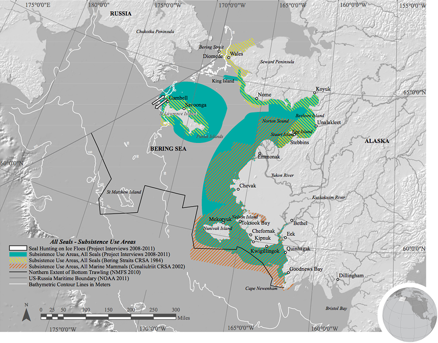 All seals subsistence map