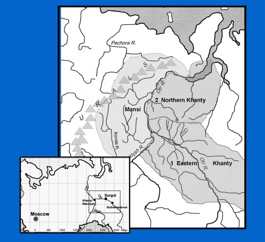 Map of Historic Khanty and Mansi territory