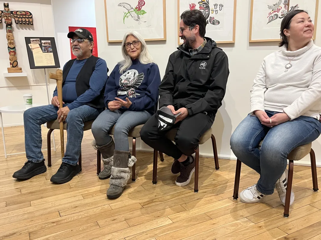 Artist speak about their work