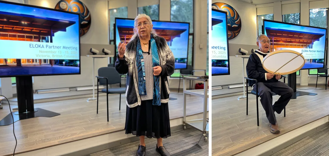 Elders open the meeting with story and song