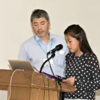 Lewis Brower presents with his daughter Lewanne