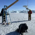 Measuring sea ice in Utqiaġvik, Alaska