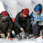 Shari Fox working with hunters and elders