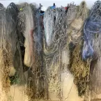 Colourful and varied nylon nets at Snowchange headquarters Colourful and varied nylon nets at Snowchange headquarters