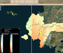 Screenshot of Yup'ik Atlas - annual temperature page